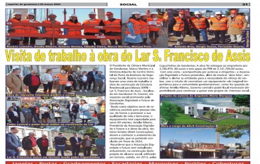 Visita das Entidades Públicas - Construção do Lar São Francisco de Assis